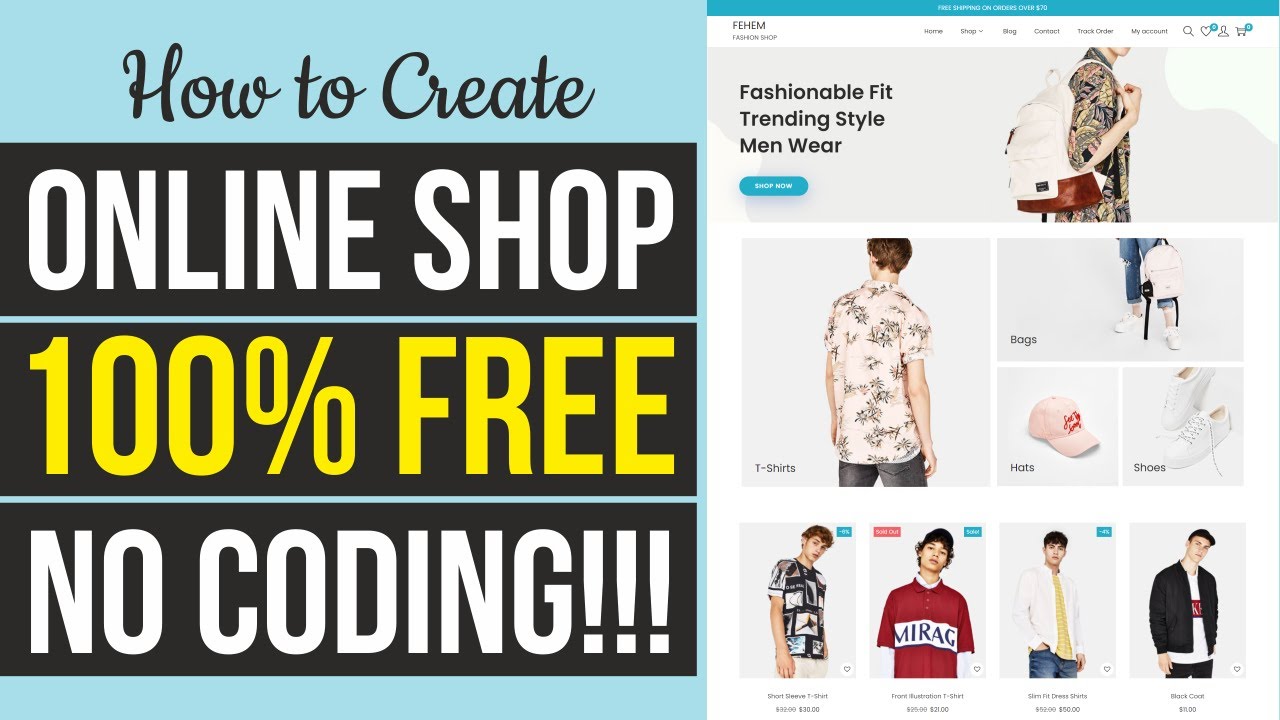 How to Create a FREE eCommerce Website with WordPress - ONLINE STORE ...