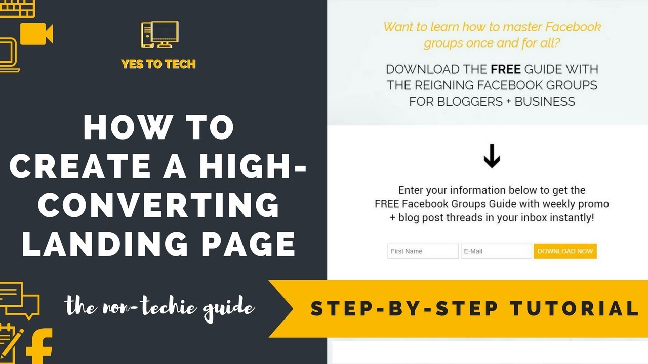 WIX LANDING PAGE TUTORIAL - How To Make A Beautiful Landing Page Wix ...