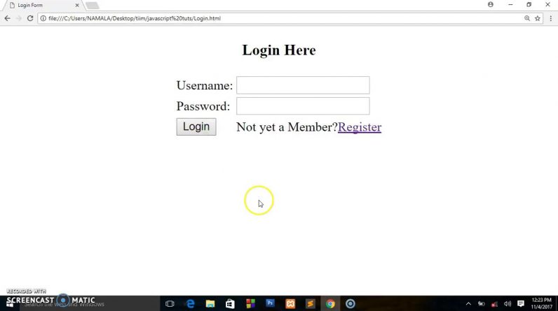 How to Create A simple Login Form in HTML - Easy Tutorial