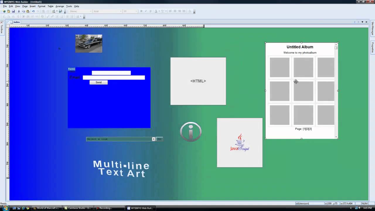 How to build a website with WYSIWYG. Easy Website Creation. Tutorial on ...