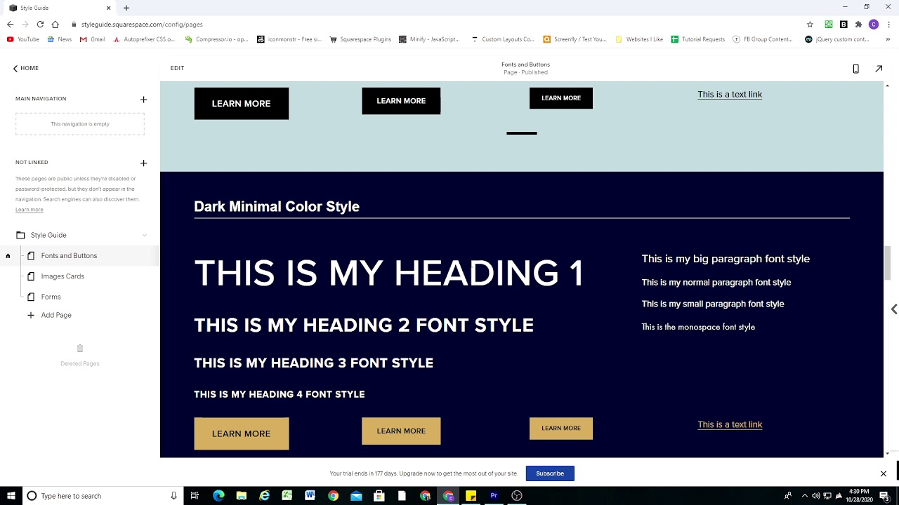 How to Start Every New Squarespace Site with a Style Guide