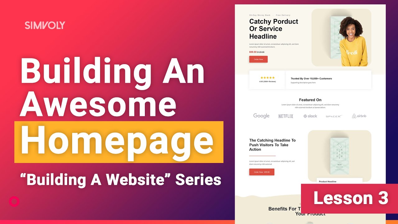 Building Your Webiste's Homepage [Lesson 3 - Building A Website]