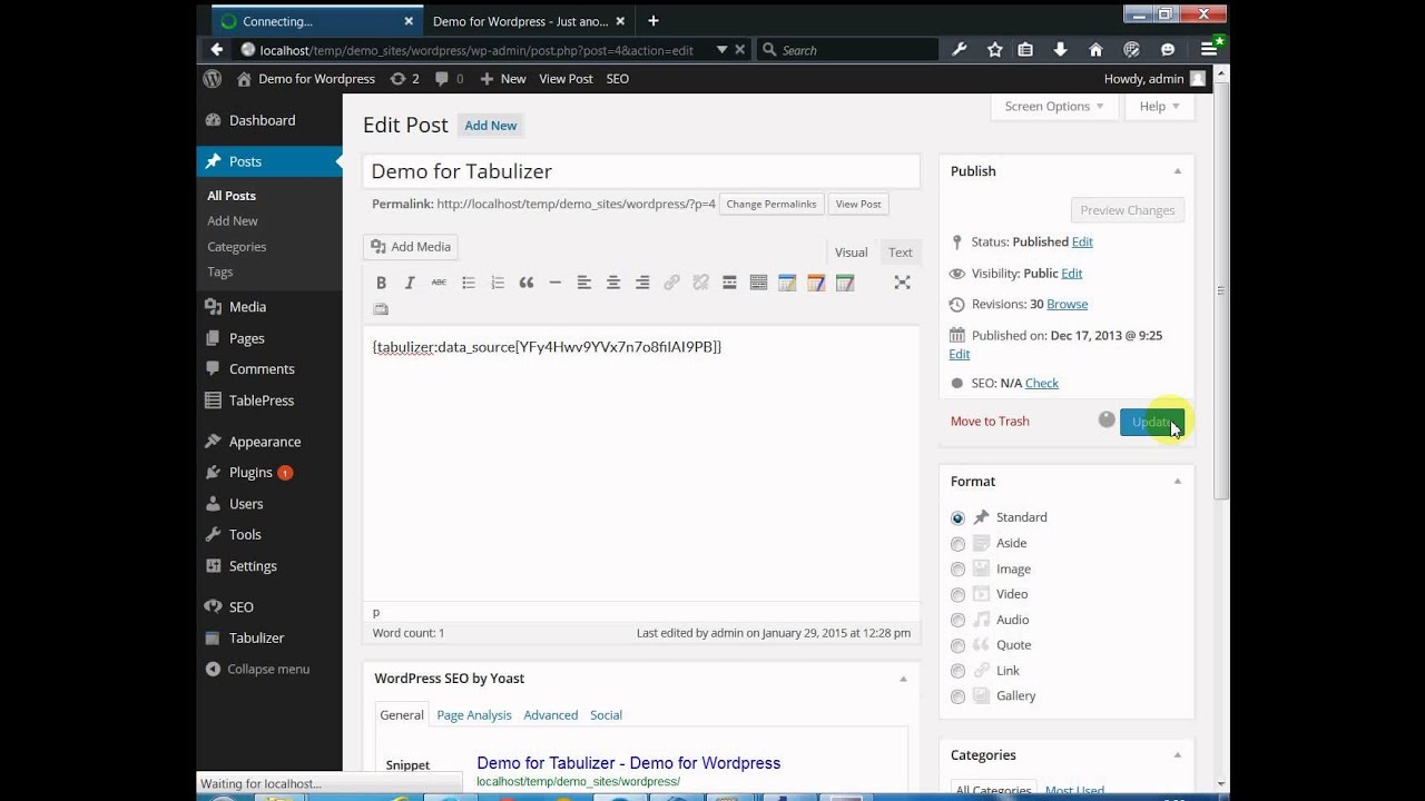 Wordpress Tutorial: How to display data from the database as tables or ...