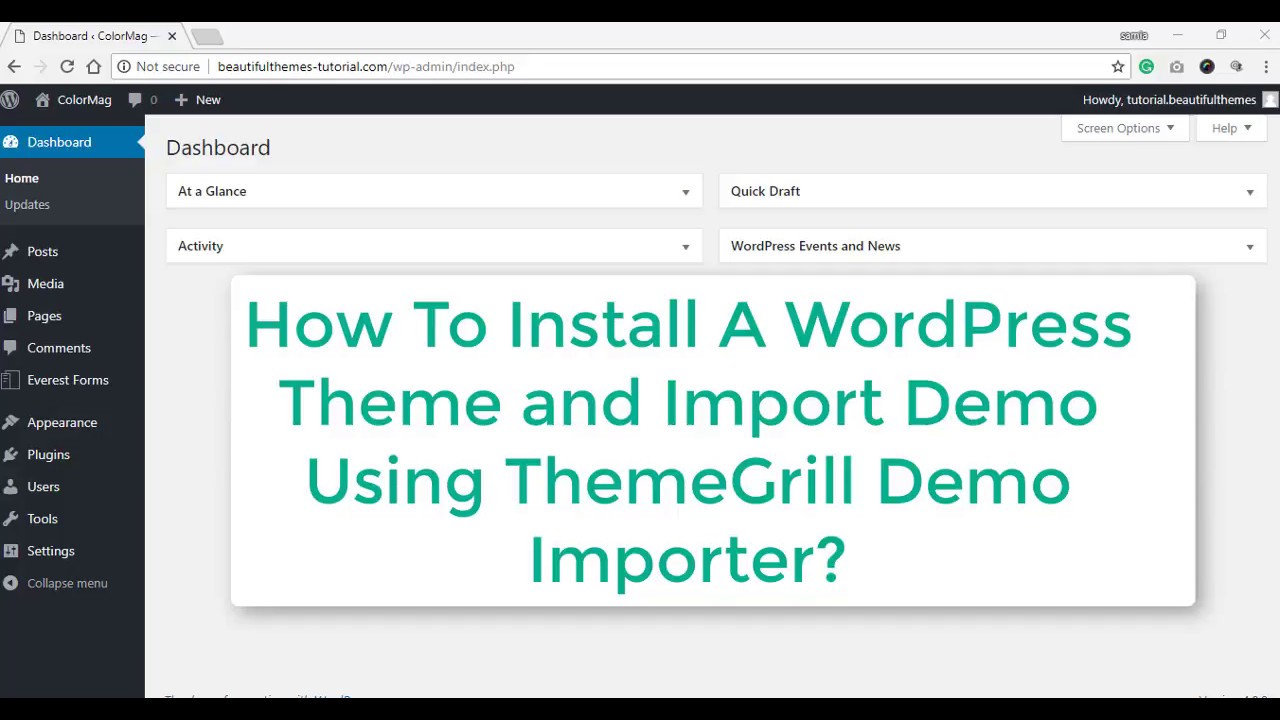 How to import demo content for free and premium WordPress themes from ...