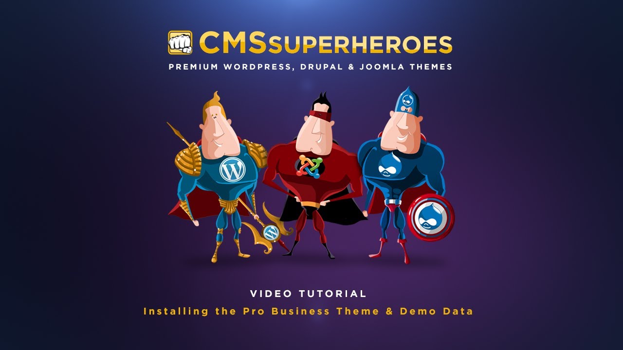 Wordpress Tutorial - Install the Pro Business Theme & Demo Data