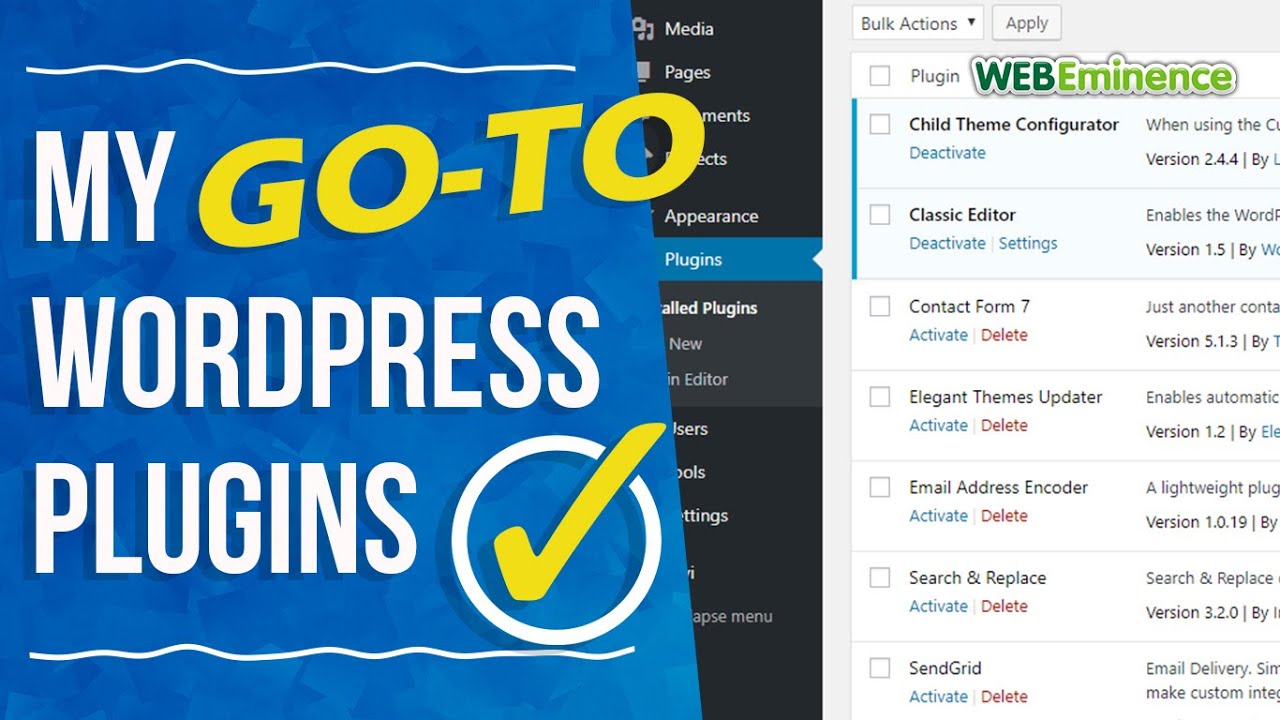 MY Favorite WordPress Plugins in 5 Minutes - What are your best GO-TO ...