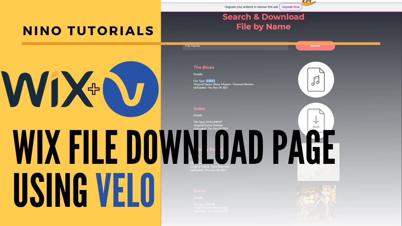 Creating a Wix File Download Page with Search Ability - Wix Tutorial ...