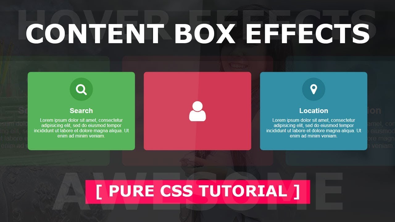 Content Box with Hover Effects - Html Css Creative Box Hover Effect ...