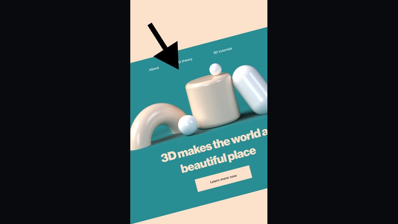 Cool trick to add 3D to web design