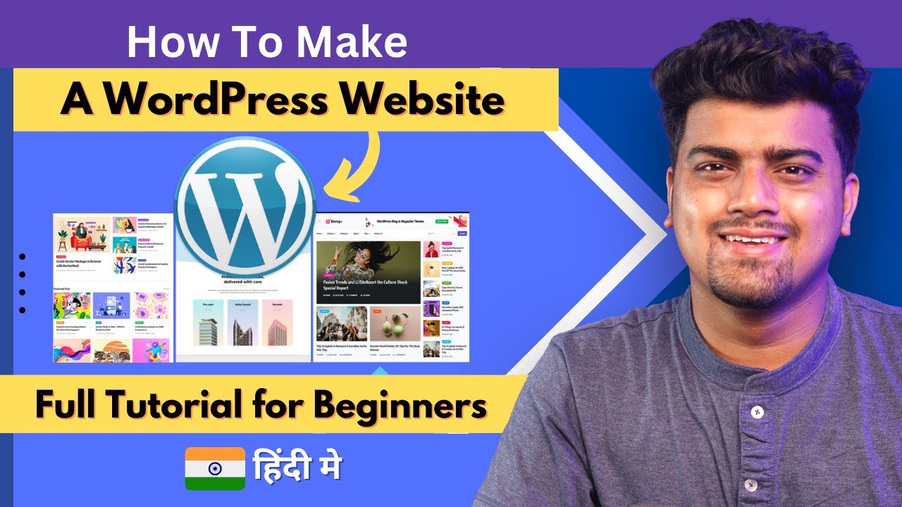 How To Make A WordPress Website - Full Tutorial in Hindi