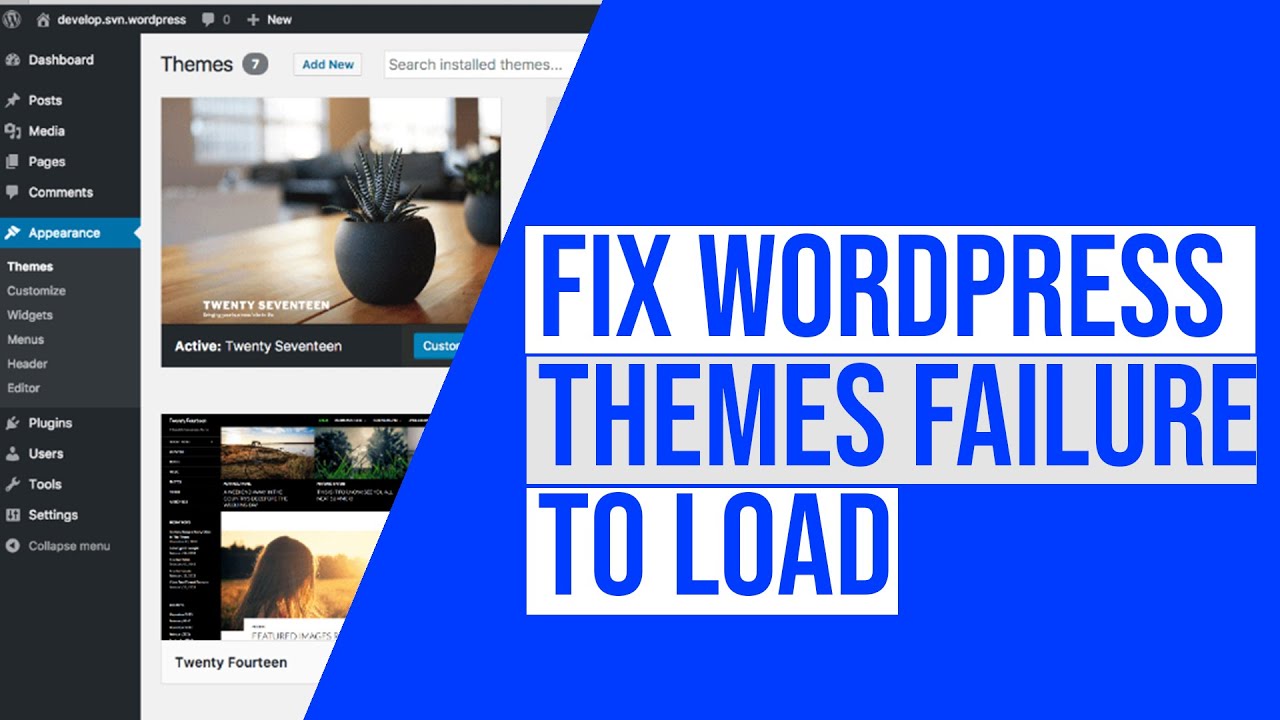How To Solve Wordpress Theme Page Error || Fix Unable to add themes in ...